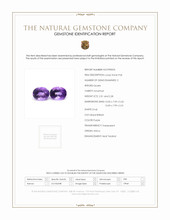 4.59 Ct.Tw.Total Carat Weight Amethyst Pair from Africa Scan Report