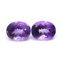 4.59&nbsp;Ct.Tw.Total Carat Weight Amethyst Pair from Africa Video