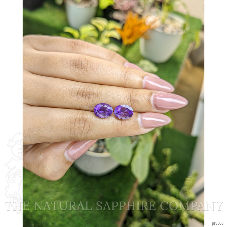 4.59 Ct.Tw. Amethyst Pair from Africa