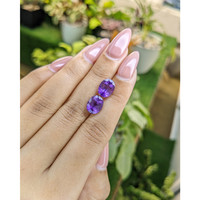 4.59&nbsp;Ct.Tw.Total Carat Weight Amethyst Pair from Africa Life Style