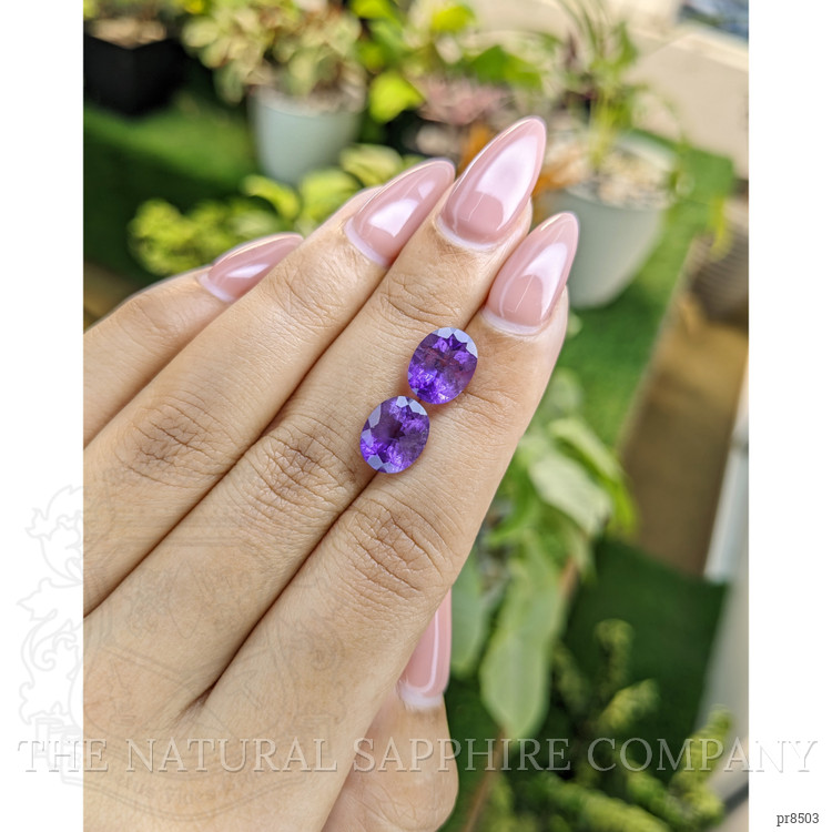 4.59 Ct.Tw. Amethyst Pair from Africa