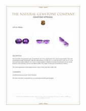 4.97 Ct.Tw.Total Carat Weight Purple Amethyst Pair from Africa Appraisal
