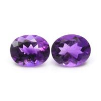4.97&nbsp;Ct.Tw.Total Carat Weight Amethyst Pair from Africa Video