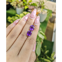 4.97&nbsp;Ct.Tw.Total Carat Weight Amethyst Pair from Africa Life Style