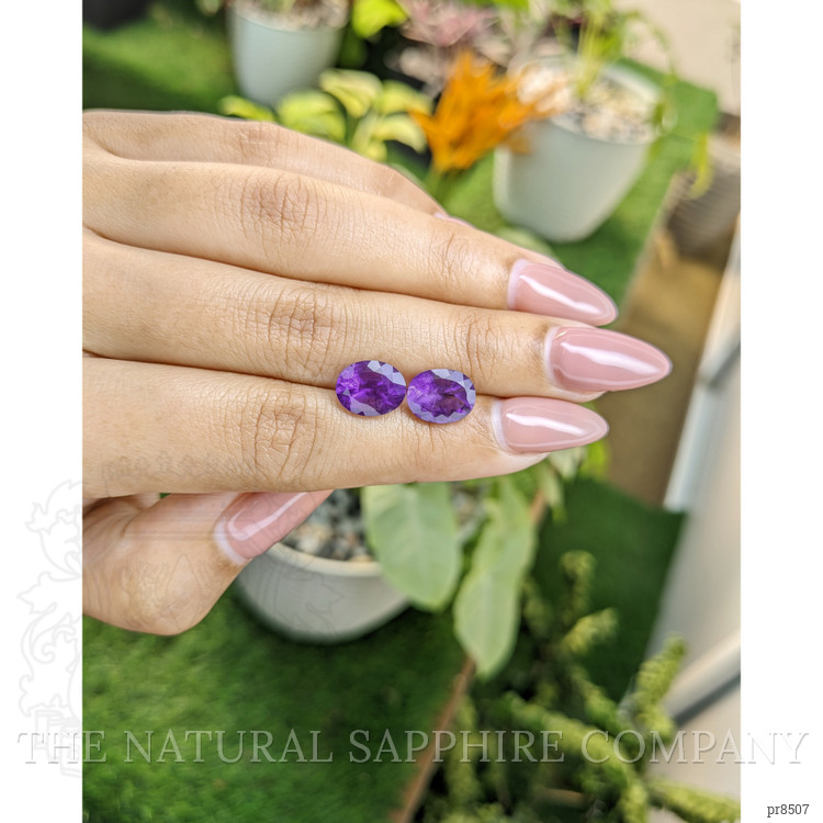 4.18 Ct.Tw. Amethyst Pair from Africa