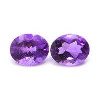 4.74&nbsp;Ct.Tw.Total Carat Weight Amethyst Pair from Africa Video