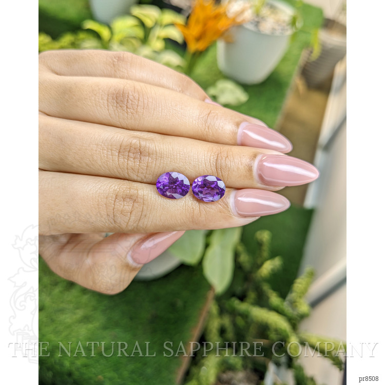 4.74 Ct.Tw. Amethyst Pair from Africa