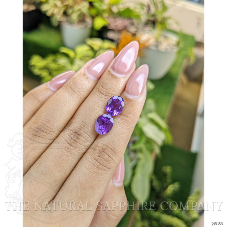 4.74 Ct.Tw. Amethyst Pair from Africa