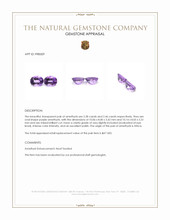 4.74 Ct.Tw.Total Carat Weight Purple Amethyst Pair from Africa Appraisal