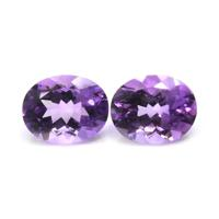 4.74&nbsp;Ct.Tw.Total Carat Weight Amethyst Pair from Africa Video