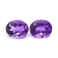 4.71&nbsp;Ct.Tw.Total Carat Weight Amethyst Pair from Africa Video