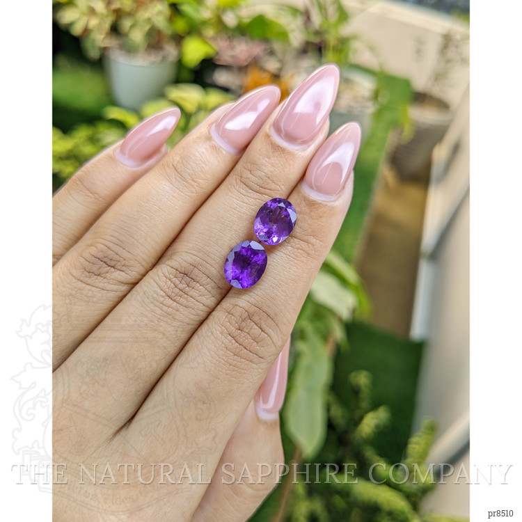 4.71 Ct.Tw. Amethyst Pair from Africa