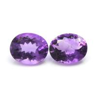 4.59&nbsp;Ct.Tw.Total Carat Weight Amethyst Pair from Africa Video