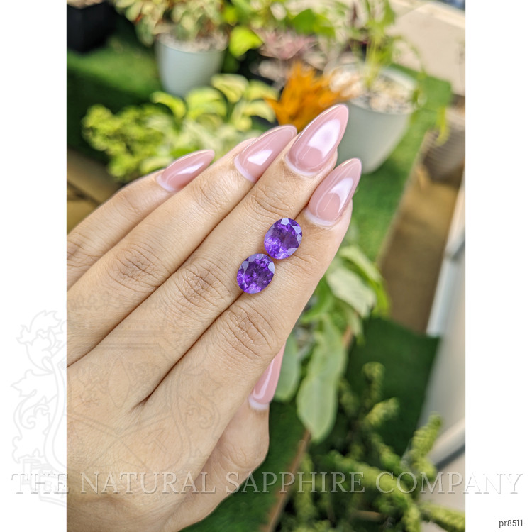 4.59 Ct.Tw. Amethyst Pair from Africa