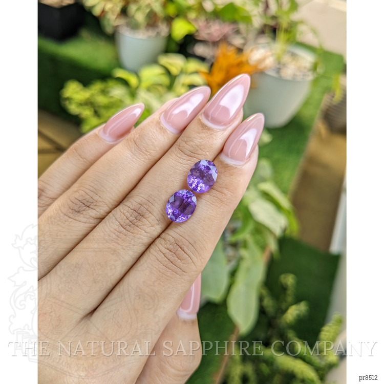 4.65 Ct.Tw. Amethyst Pair from Africa