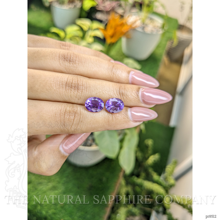 4.65 Ct.Tw. Amethyst Pair from Africa