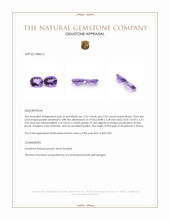 4.34 Ct.Tw.Total Carat Weight Purple Amethyst Pair from Africa Appraisal