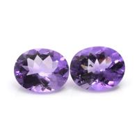 4.34&nbsp;Ct.Tw.Total Carat Weight Amethyst Pair from Africa Video