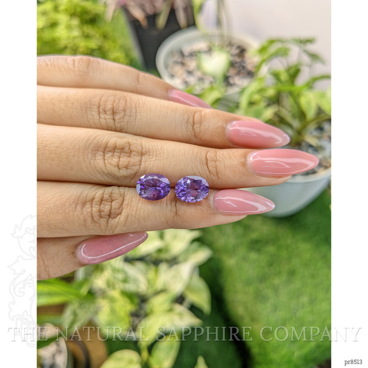 4.34 Ct.Tw. Amethyst Pair from Africa