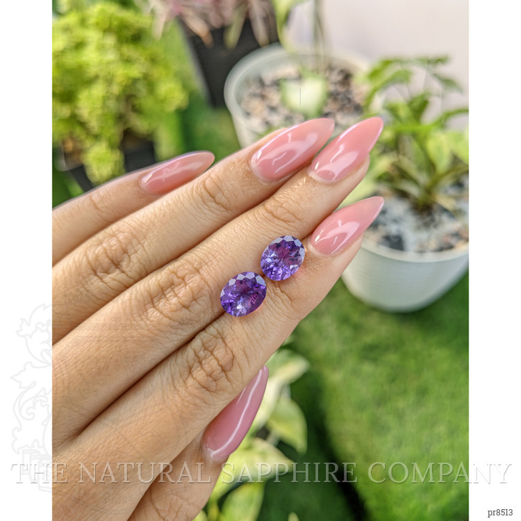 4.34 Ct.Tw. Amethyst Pair from Africa