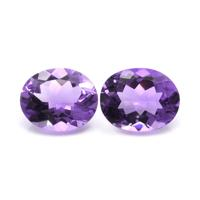 4.33&nbsp;Ct.Tw.Total Carat Weight Amethyst Pair from Africa Video