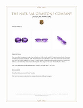 4.65 Ct.Tw.Total Carat Weight Purple Amethyst Pair from Africa Appraisal