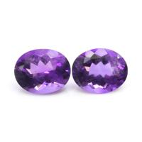 4.65&nbsp;Ct.Tw.Total Carat Weight Amethyst Pair from Africa Video