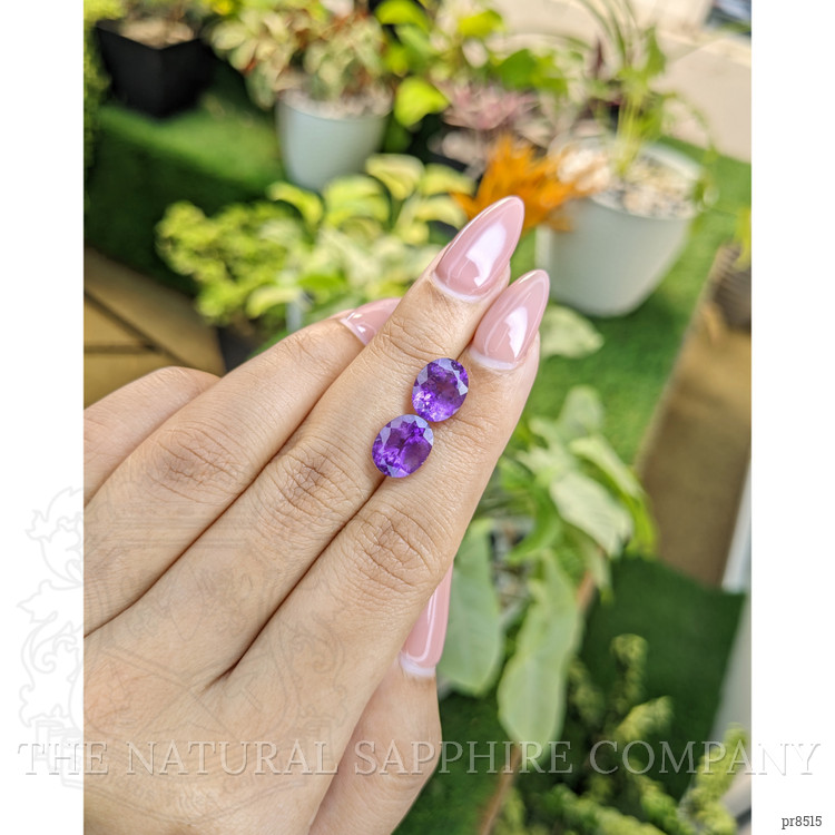 4.65 Ct.Tw. Amethyst Pair from Africa