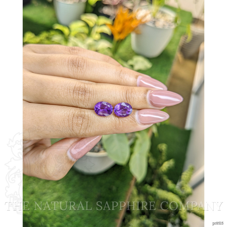 4.65 Ct.Tw. Amethyst Pair from Africa