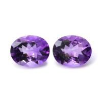 4.19&nbsp;Ct.Tw.Total Carat Weight Amethyst Pair from Africa Video