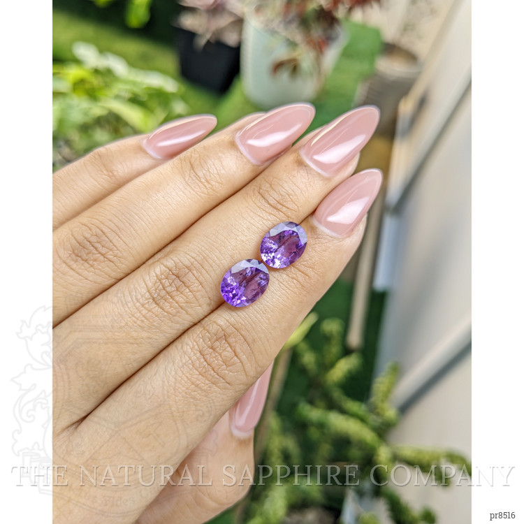 4.19 Ct.Tw. Amethyst Pair from Africa