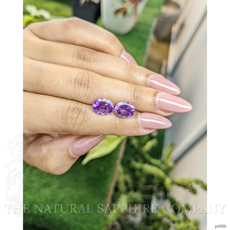 4.19 Ct.Tw. Amethyst Pair from Africa