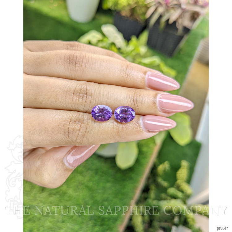 4.50 Ct.Tw. Amethyst Pair from Africa