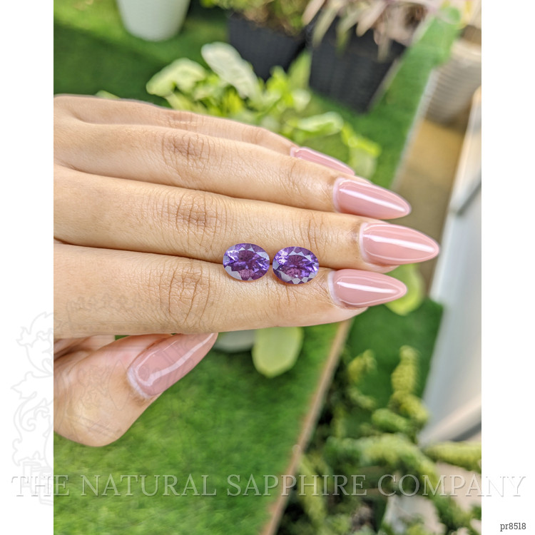 4.80 Ct.Tw. Amethyst Pair from Africa