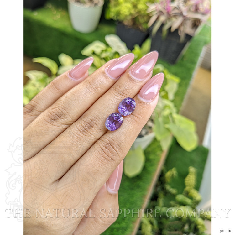 4.80 Ct.Tw. Amethyst Pair from Africa