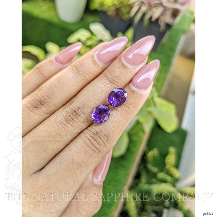 4.72 Ct.Tw. Amethyst Pair from Africa