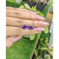 4.72&nbsp;Ct.Tw.Total Carat Weight Amethyst Pair from Africa Life Style