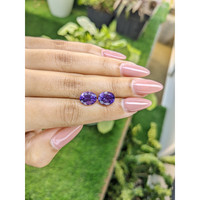 4.64&nbsp;Ct.Tw.Total Carat Weight Amethyst Pair from Africa Life Style