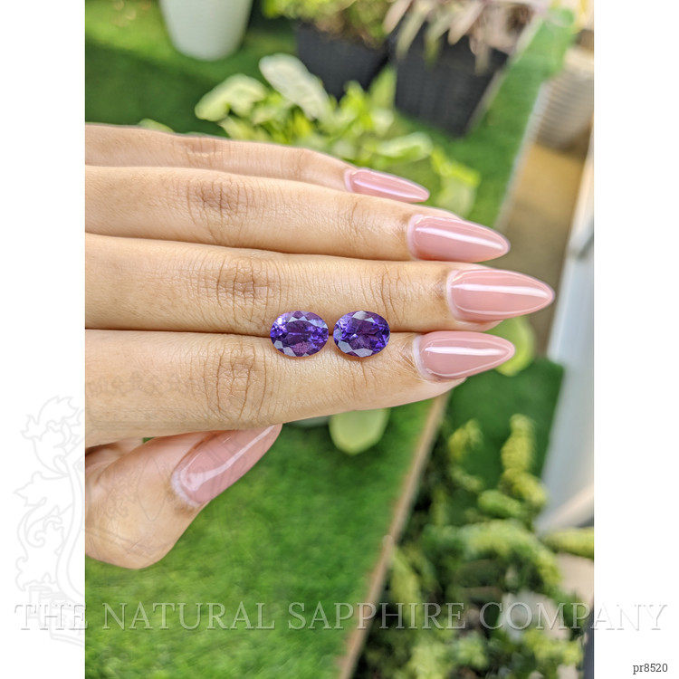 4.64 Ct.Tw. Amethyst Pair from Africa