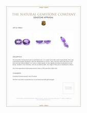 4.21 Ct.Tw.Total Carat Weight Amethyst Pair from Africa Appraisal