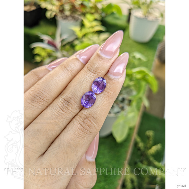 4.21 Ct.Tw. Amethyst Pair from Africa