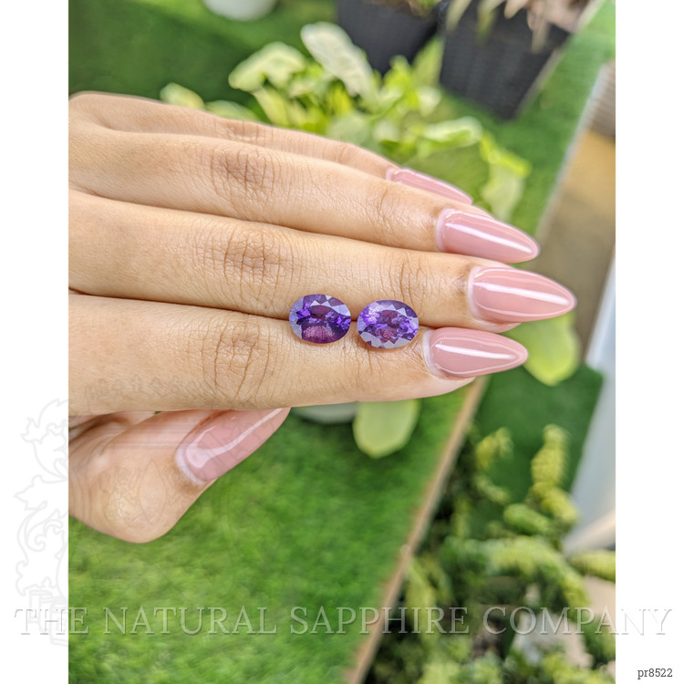 4.87 Ct.Tw. Amethyst Pair from Africa