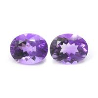 4.49&nbsp;Ct.Tw.Total Carat Weight Amethyst Pair from Africa Video