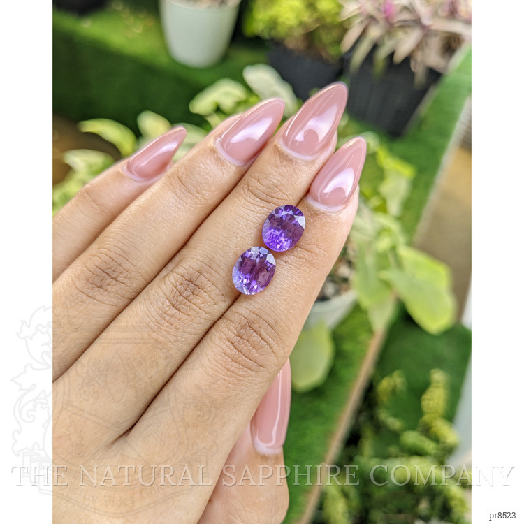 4.49 Ct.Tw. Amethyst Pair from Africa