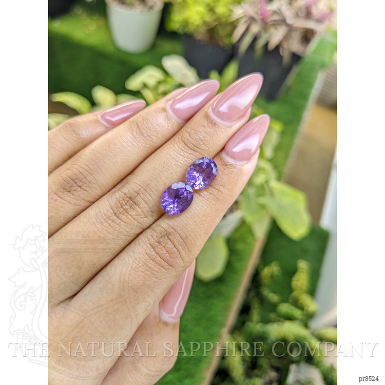 4.54 Ct.Tw. Amethyst Pair from Africa