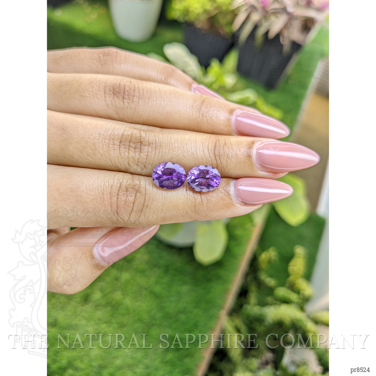 4.54 Ct.Tw. Amethyst Pair from Africa