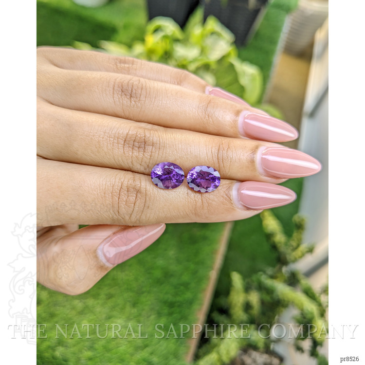 4.43 Ct.Tw. Amethyst Pair from Africa