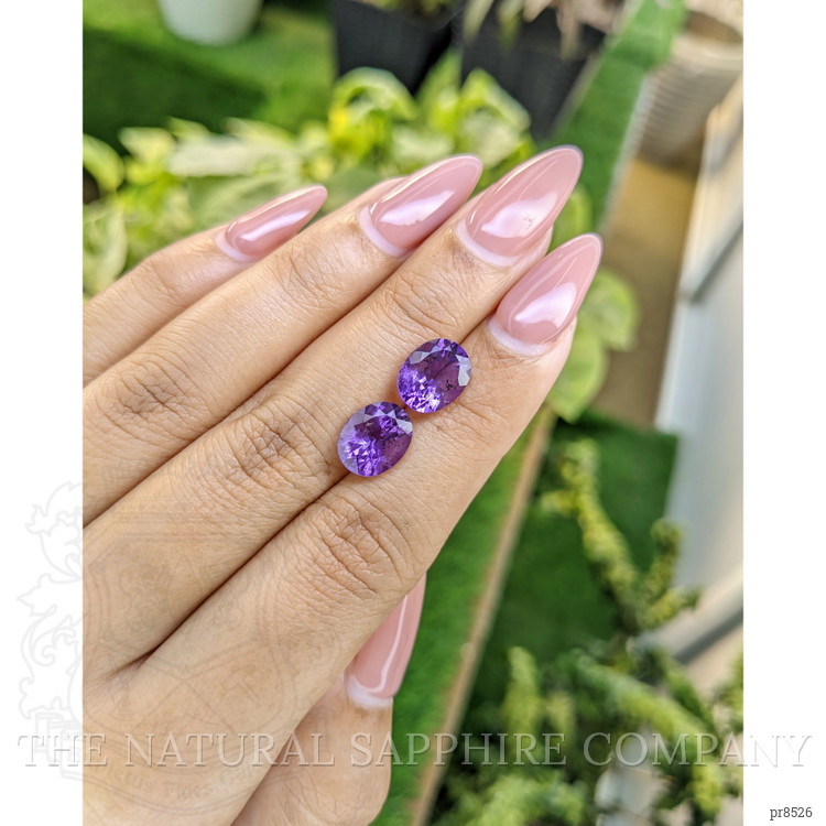 4.43 Ct.Tw. Amethyst Pair from Africa