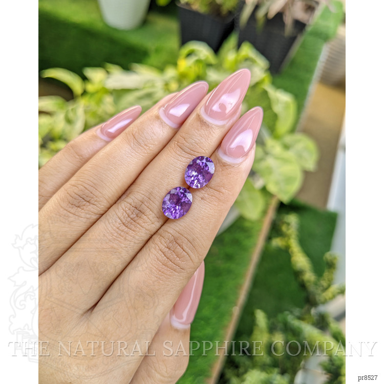 4.30 Ct.Tw. Amethyst Pair from Africa