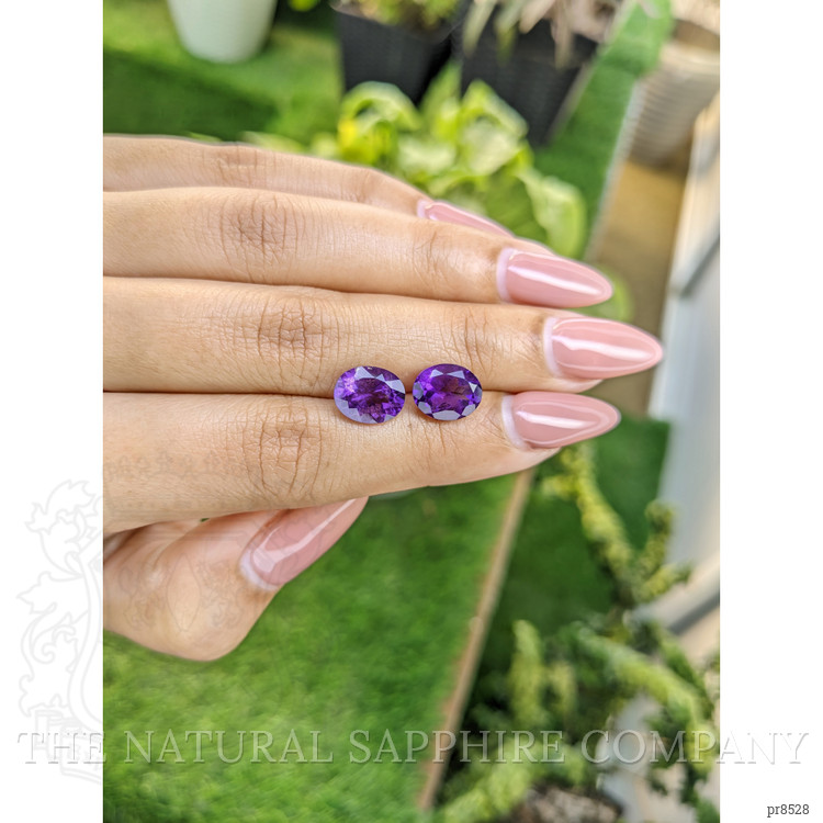 4.51 Ct.Tw. Amethyst Pair from Africa